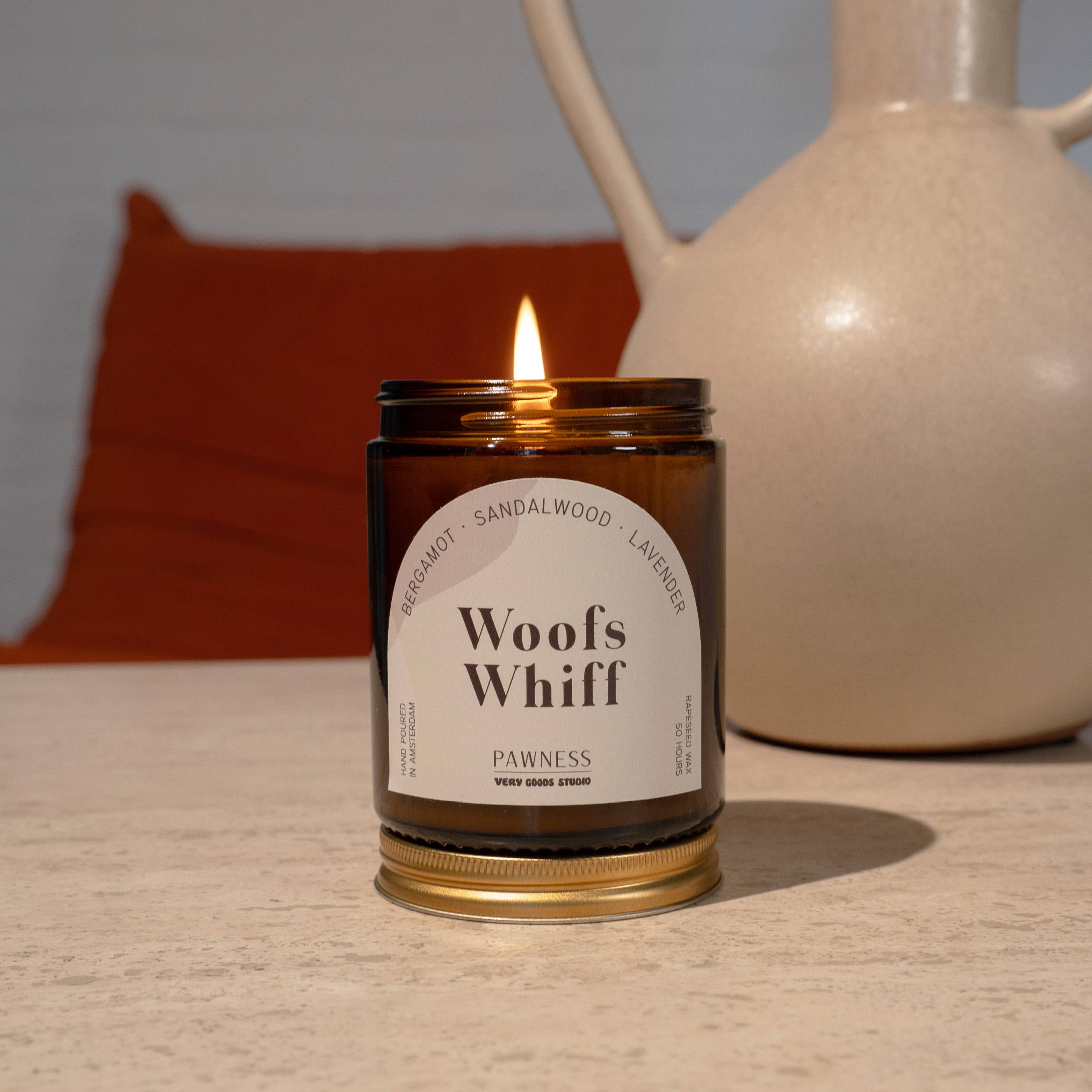 Bougie parfumée naturelle en cire de colza