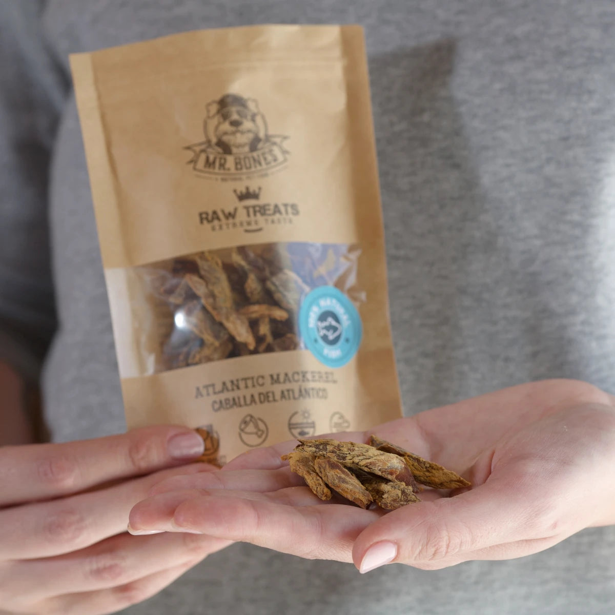 Aiguillettes de maquereau de l’Atlantique déshydratées pour chiens et chats