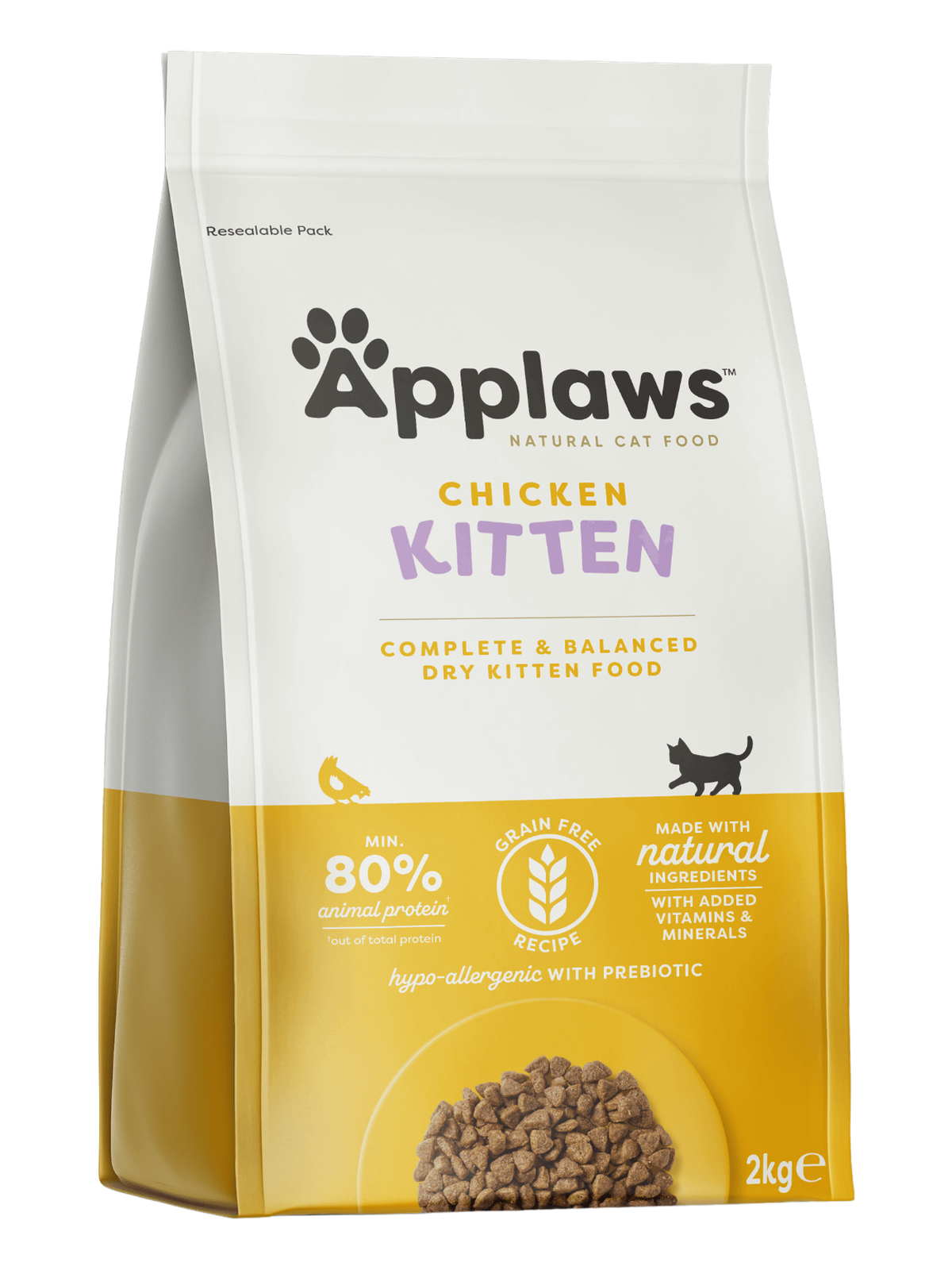 Chicken-flavored cat food