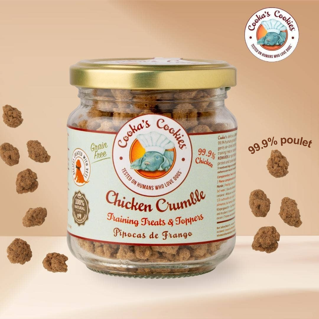Crumble de poulet déshydraté pour chiens et chats