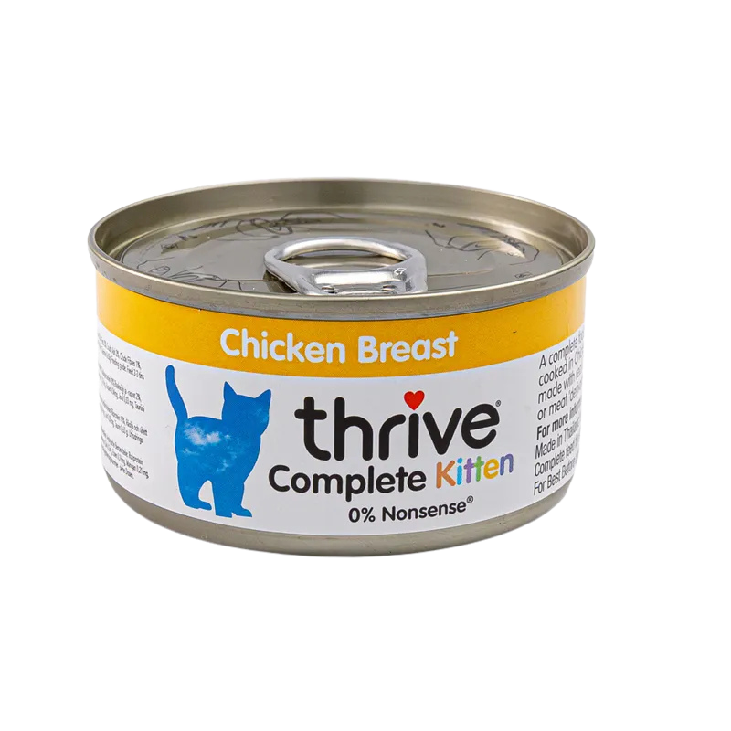 Nourriture humide complète au blanc de poulet pour chatons