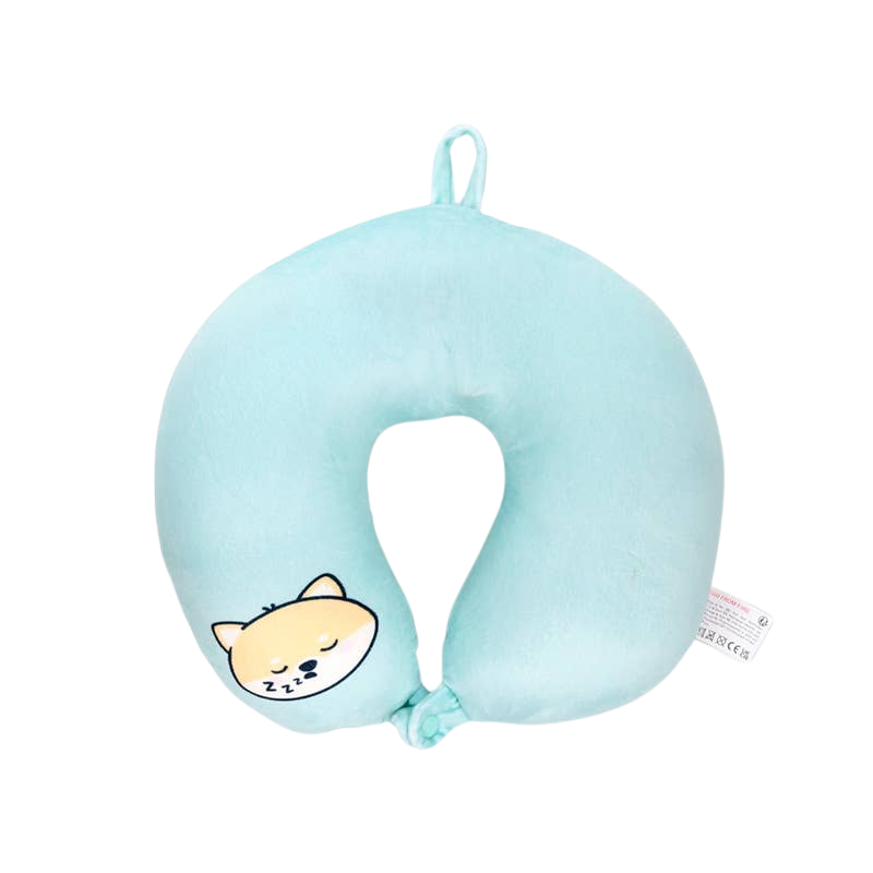 Coussin de voyage 2-en-1 Shiba Inu