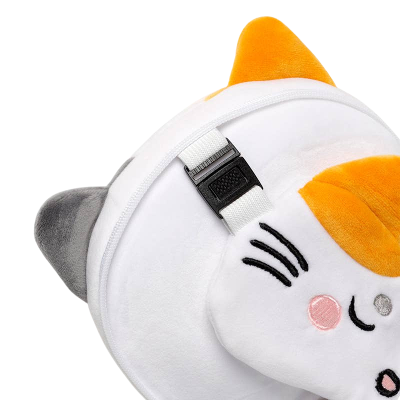 Coussin de voyage 2-en-1 Lola the Cat avec masque