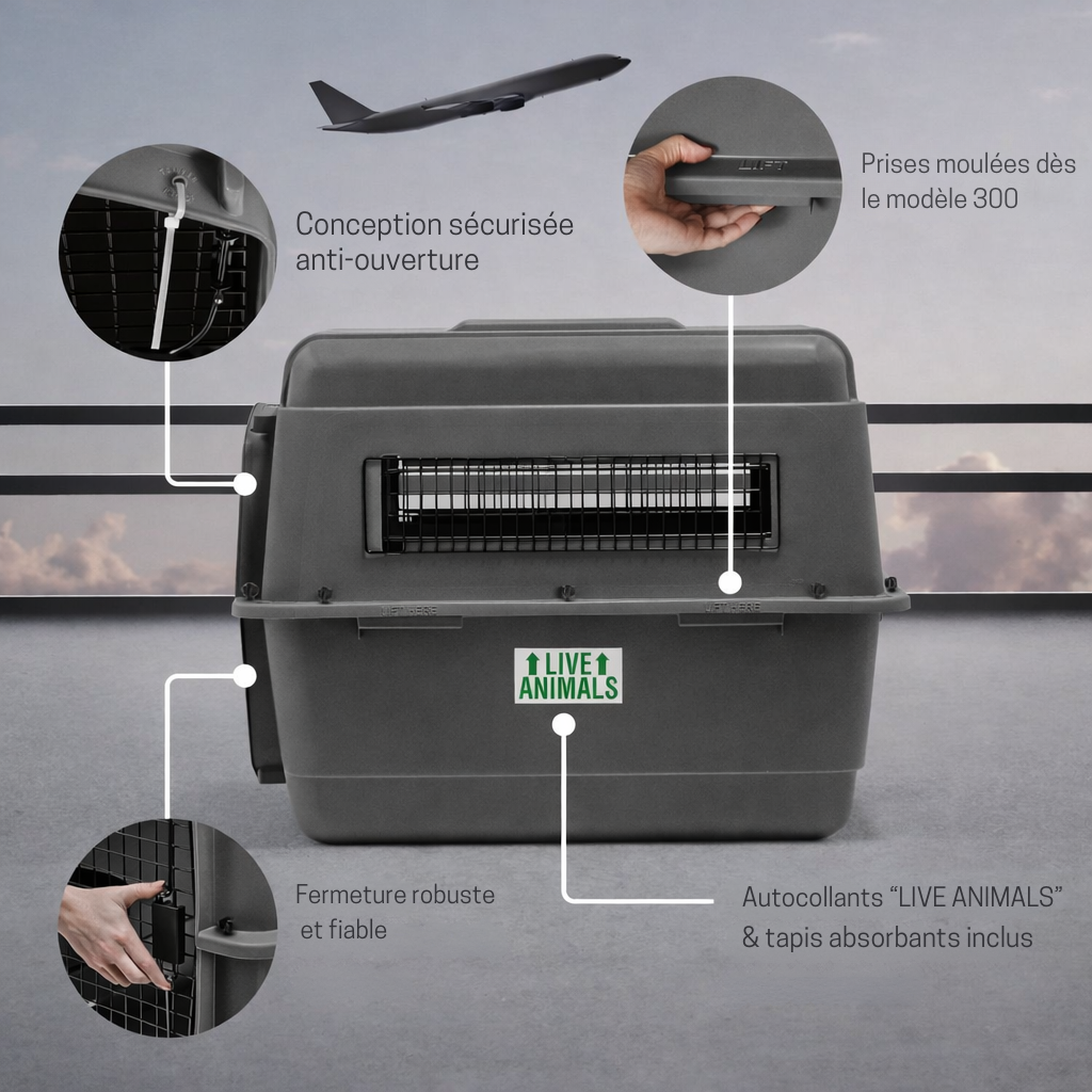 Caisse de transport Sky Kennel homologuée IATA