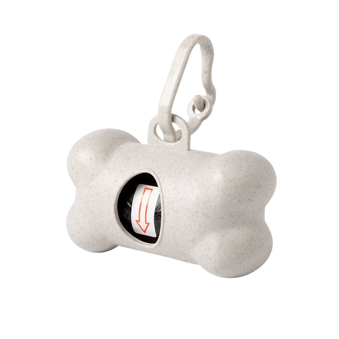 Bamboo fiber waste bag dispenser