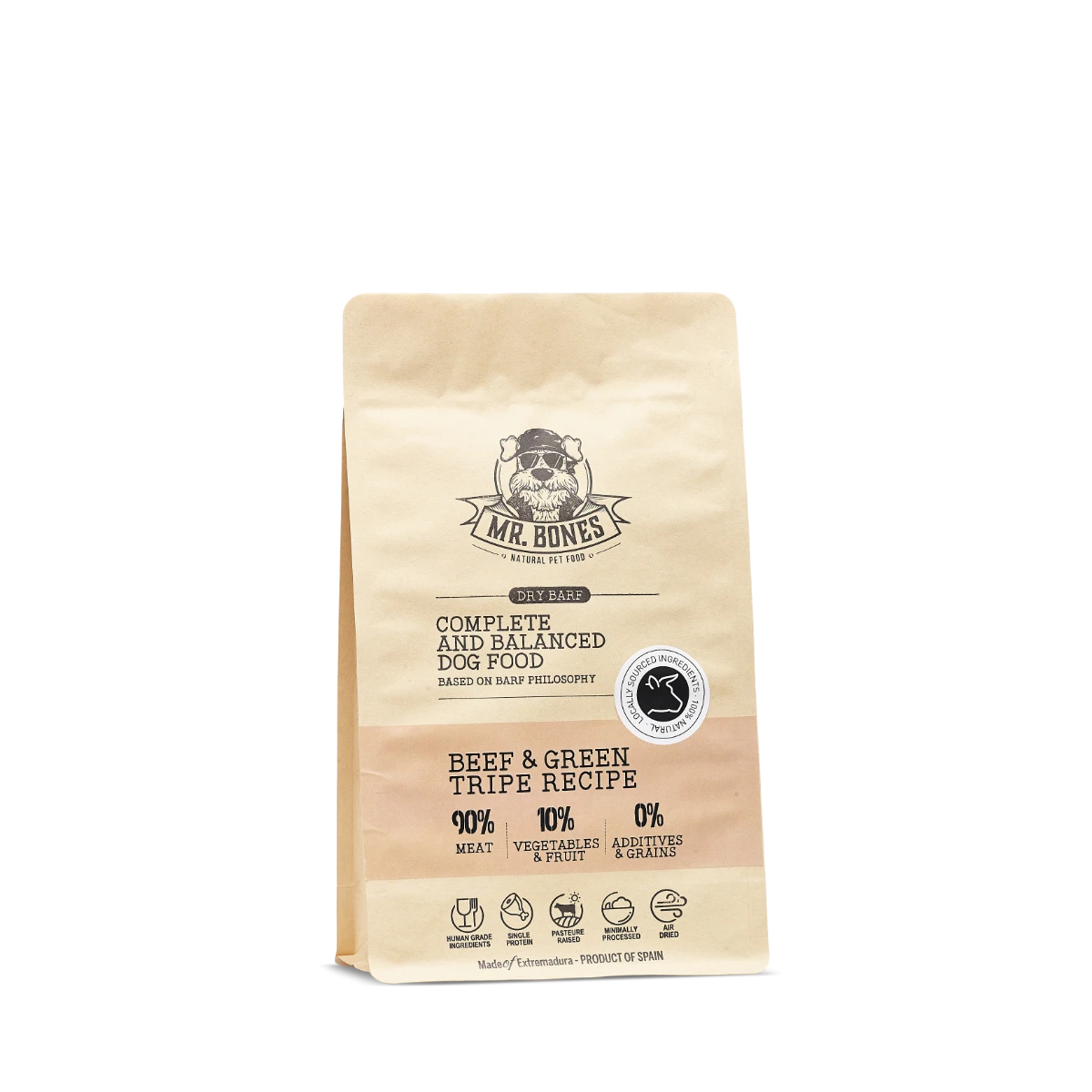 BARF sec au bœuf et panse verte