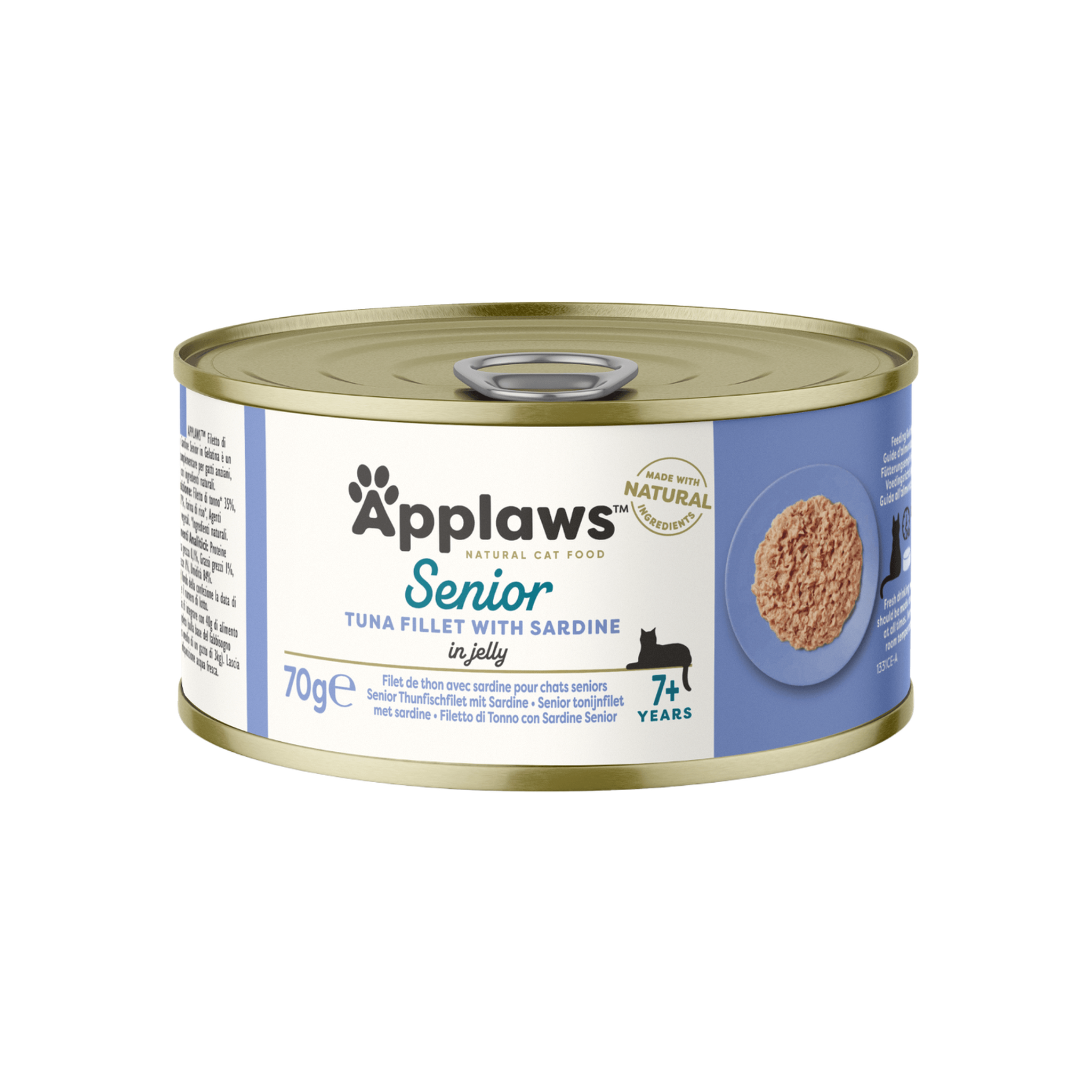 Flaked tuna and sardines in jelly