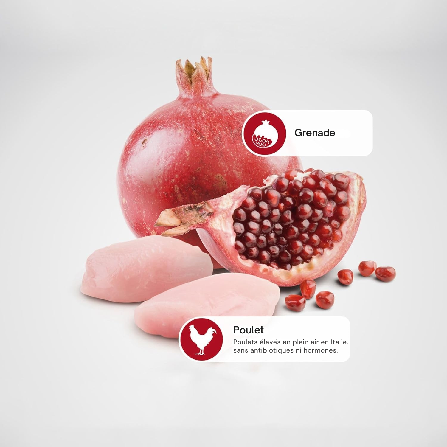 Croquettes poulet et grenade pour chats adultes stérilisés