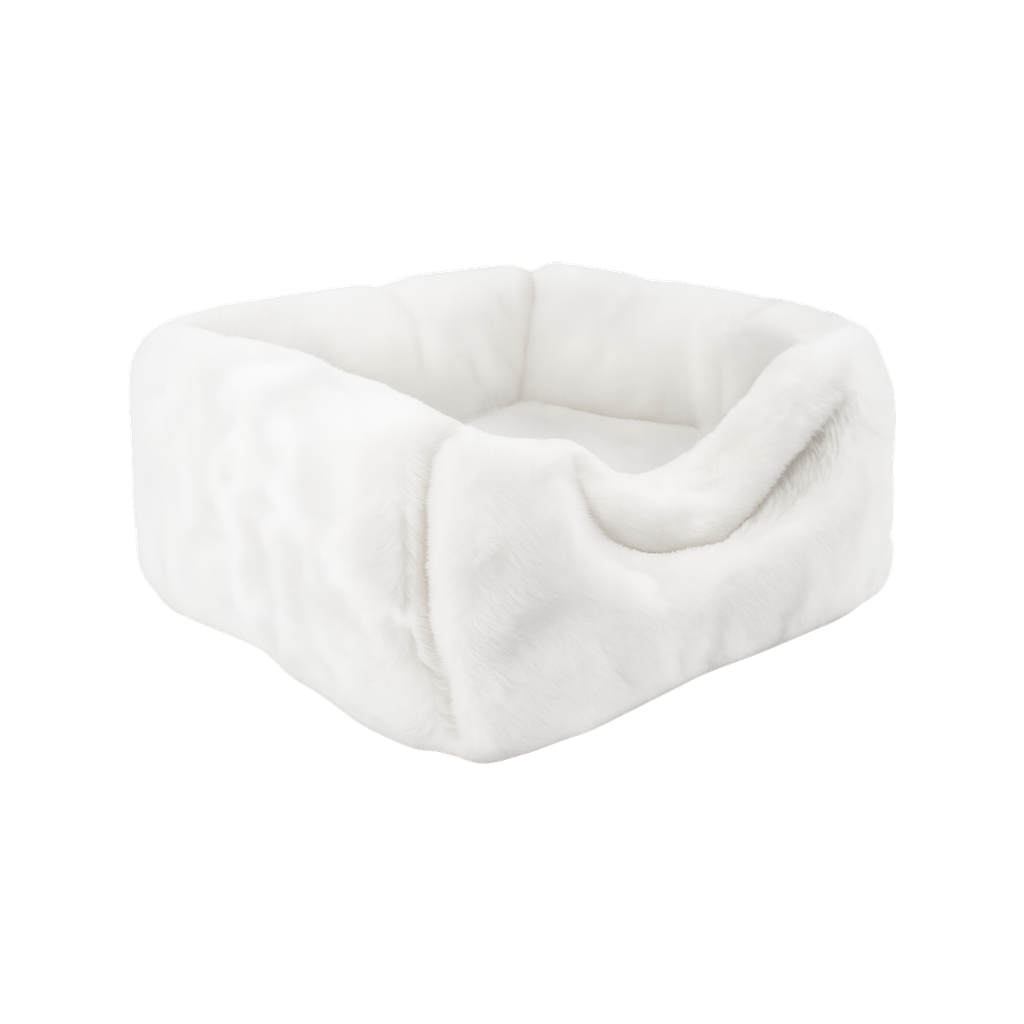 Igloo réversible 2-en-1 imitation fourrure