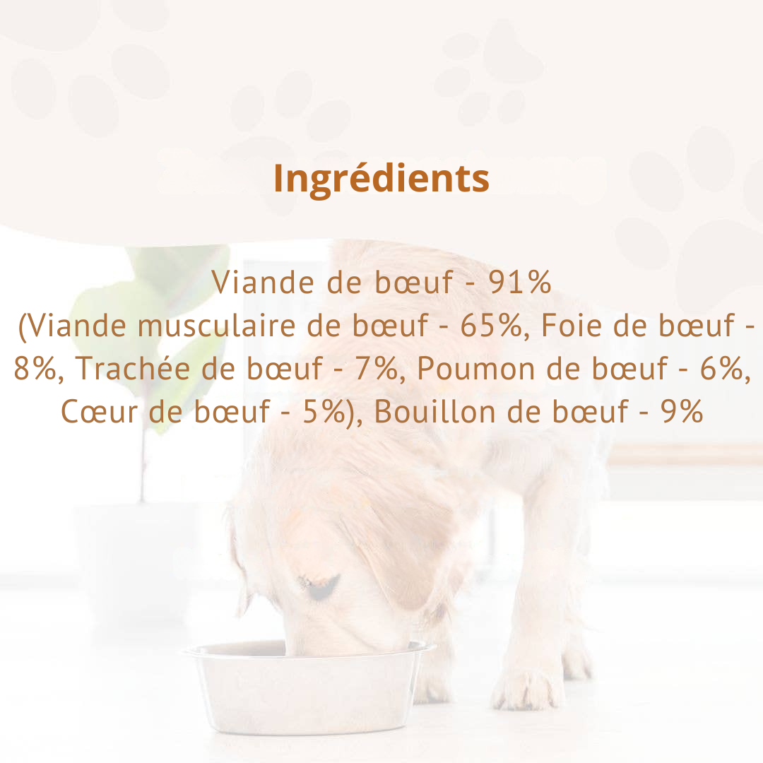 Pure beef pâté, BARF quality