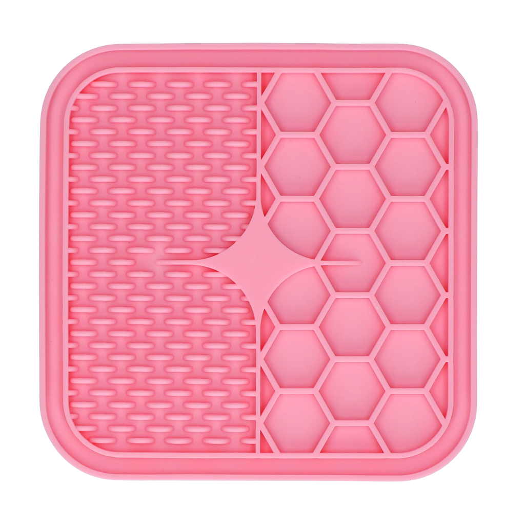 Tapis de léchage double texture