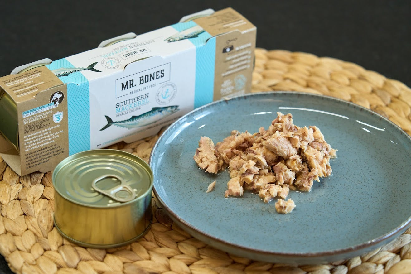 Cooked mackerel topper