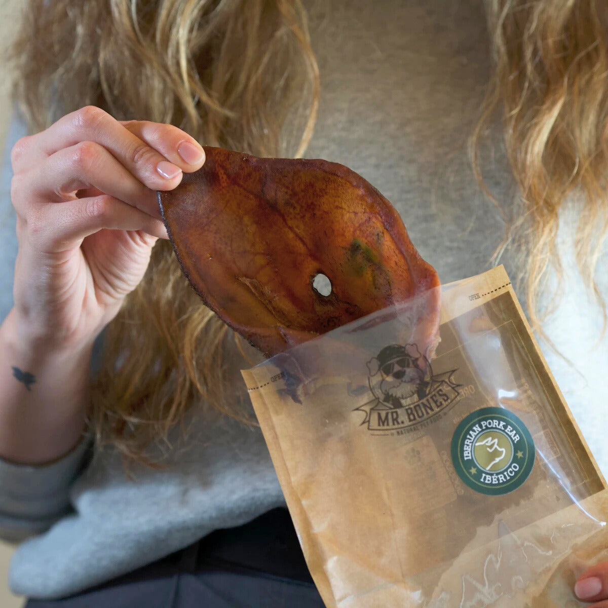 Dried Iberian pig ear