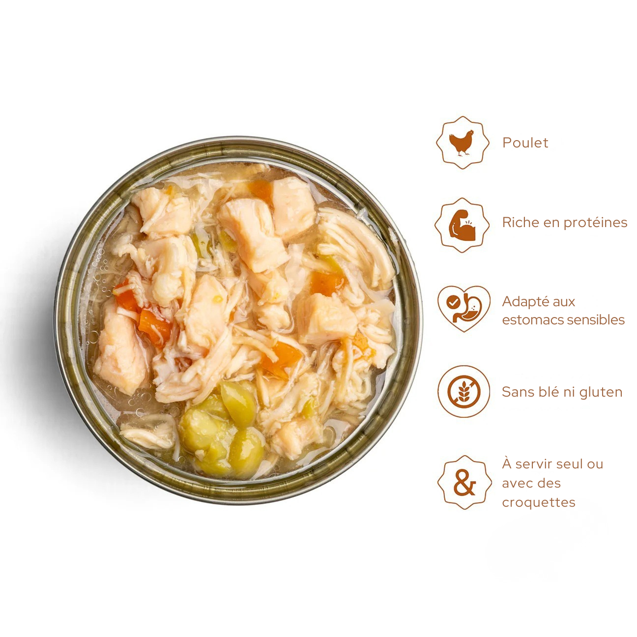 Sliced Chicken with Vegetables for Adult Cats