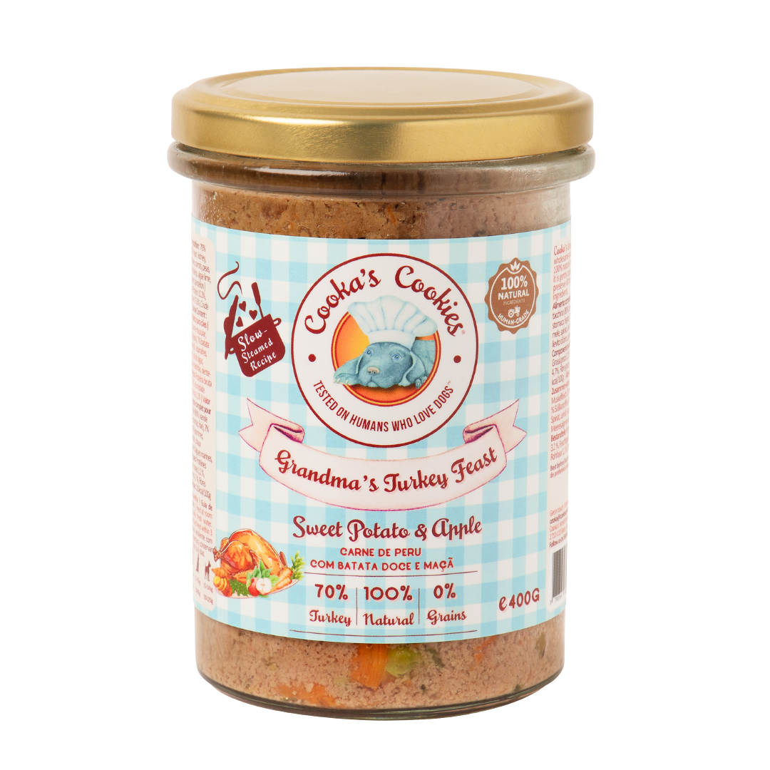 Repas complet vapeur à la dinde et patate douce