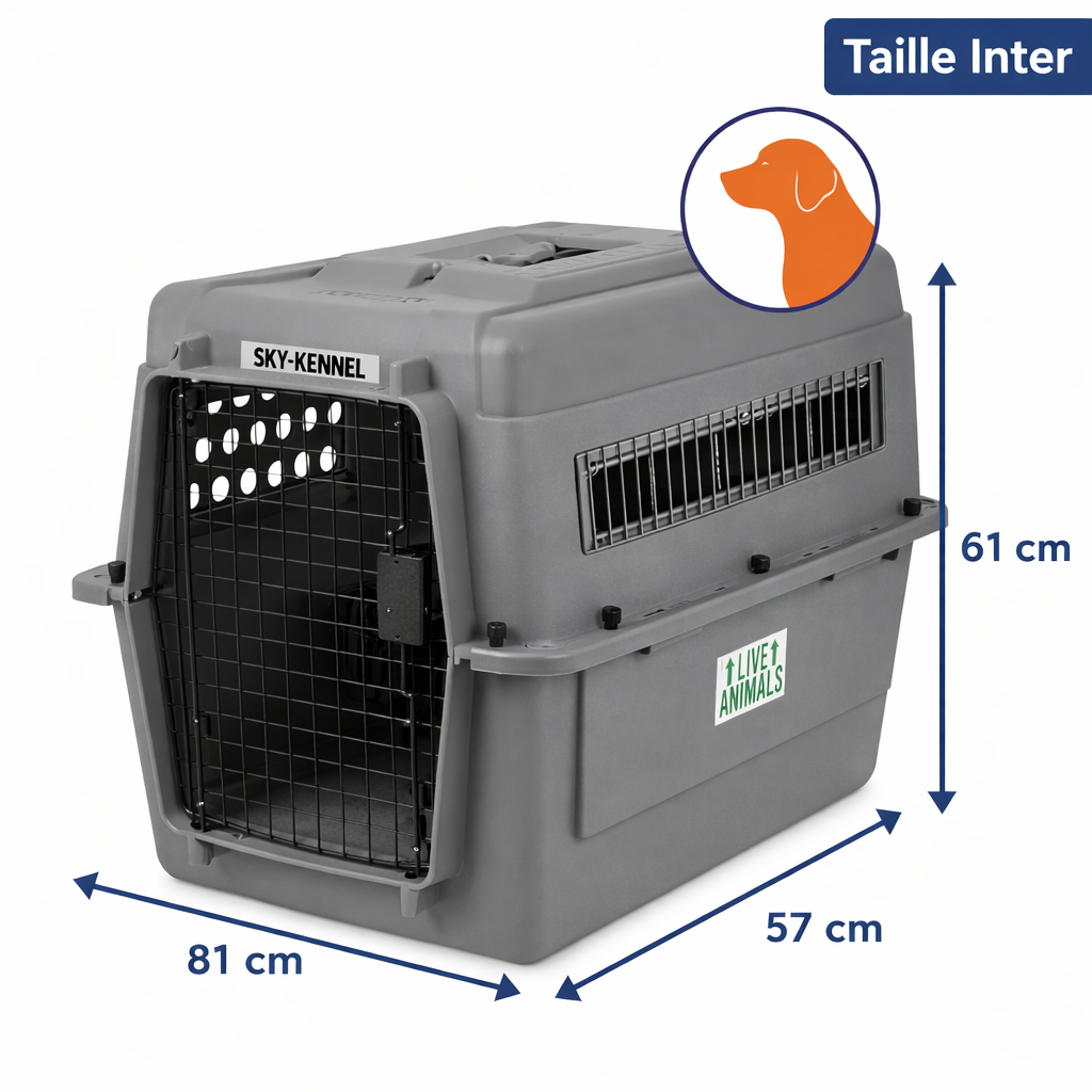 Caisse de transport Sky Kennel homologuée IATA