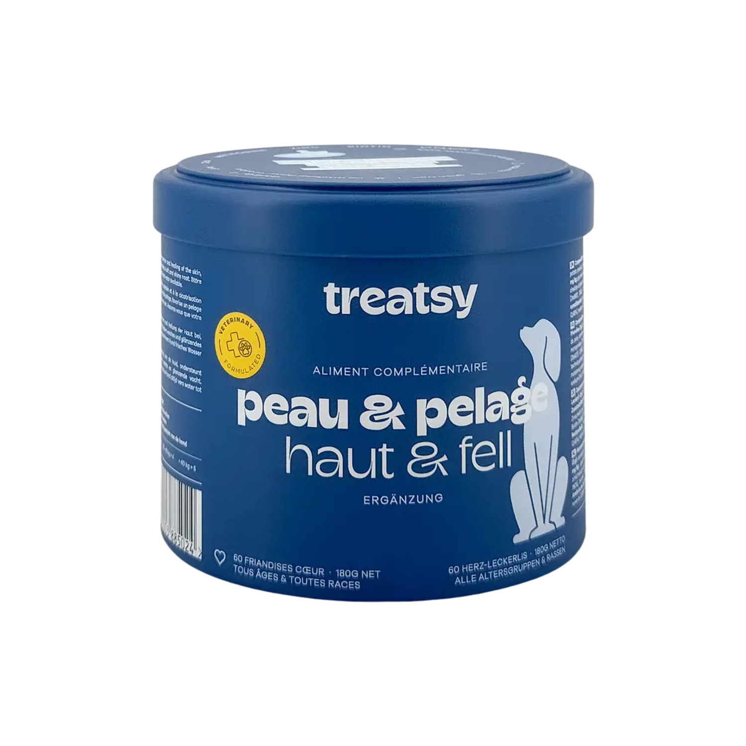 Chicken-based skin and coat supplement for dogs