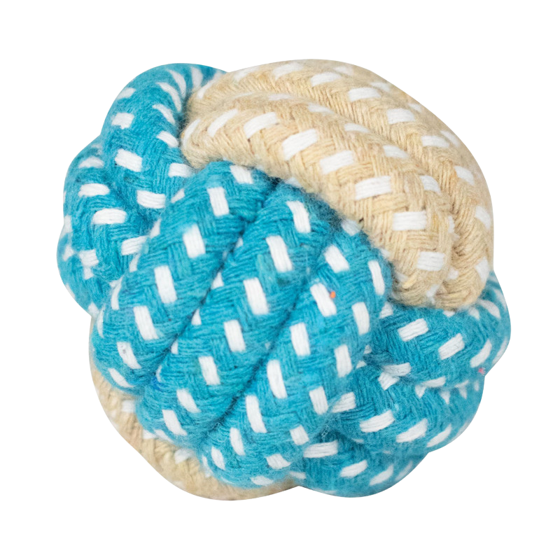 Pelota de cuerda trenzada para perros pequeños y gatos