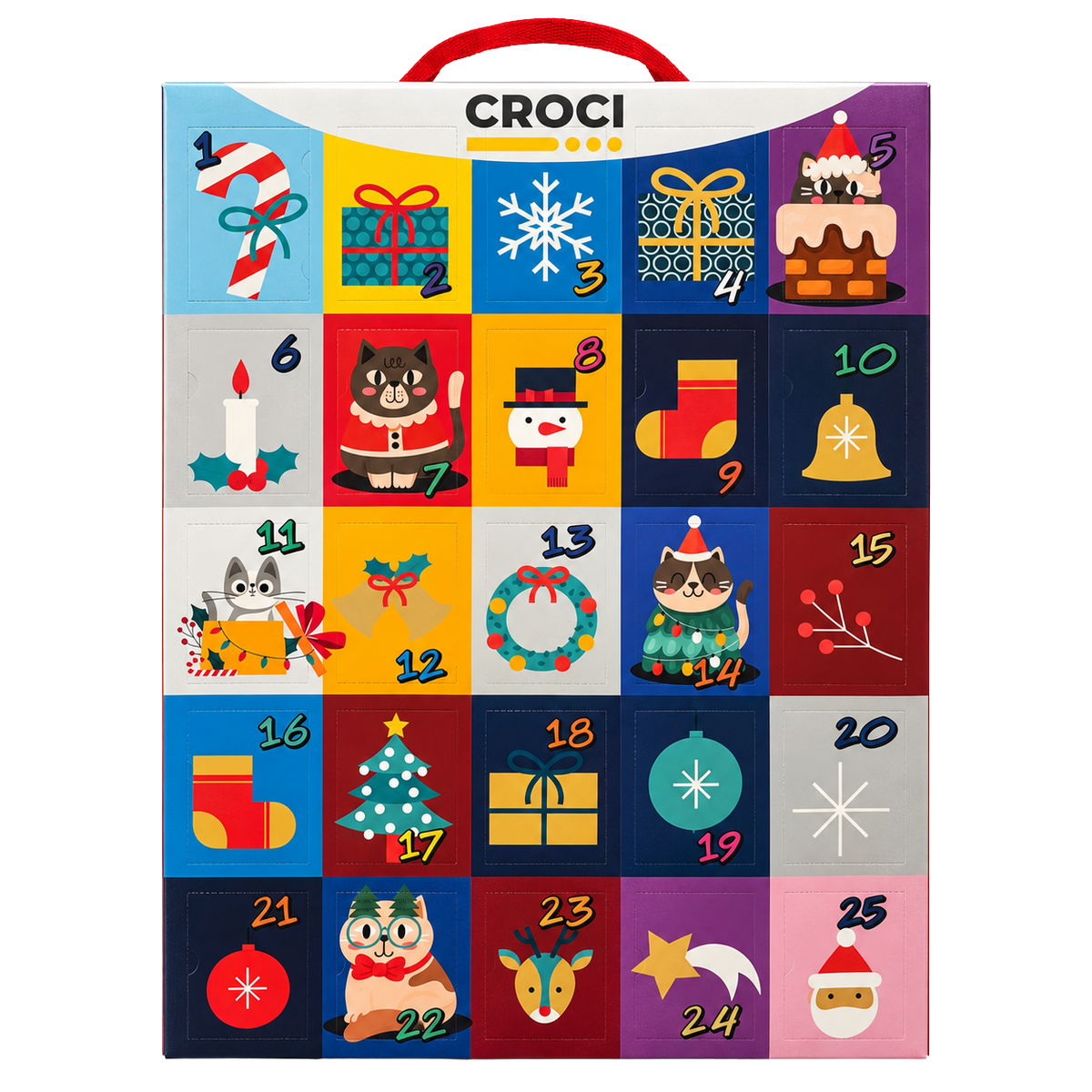 Adventskalender mit 25 Katzenspielzeugen