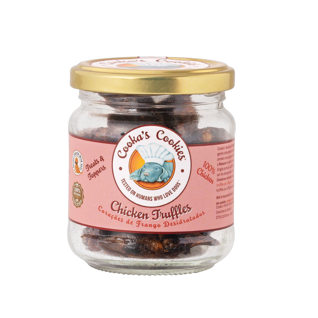 Air-dried chicken hearts for dogs