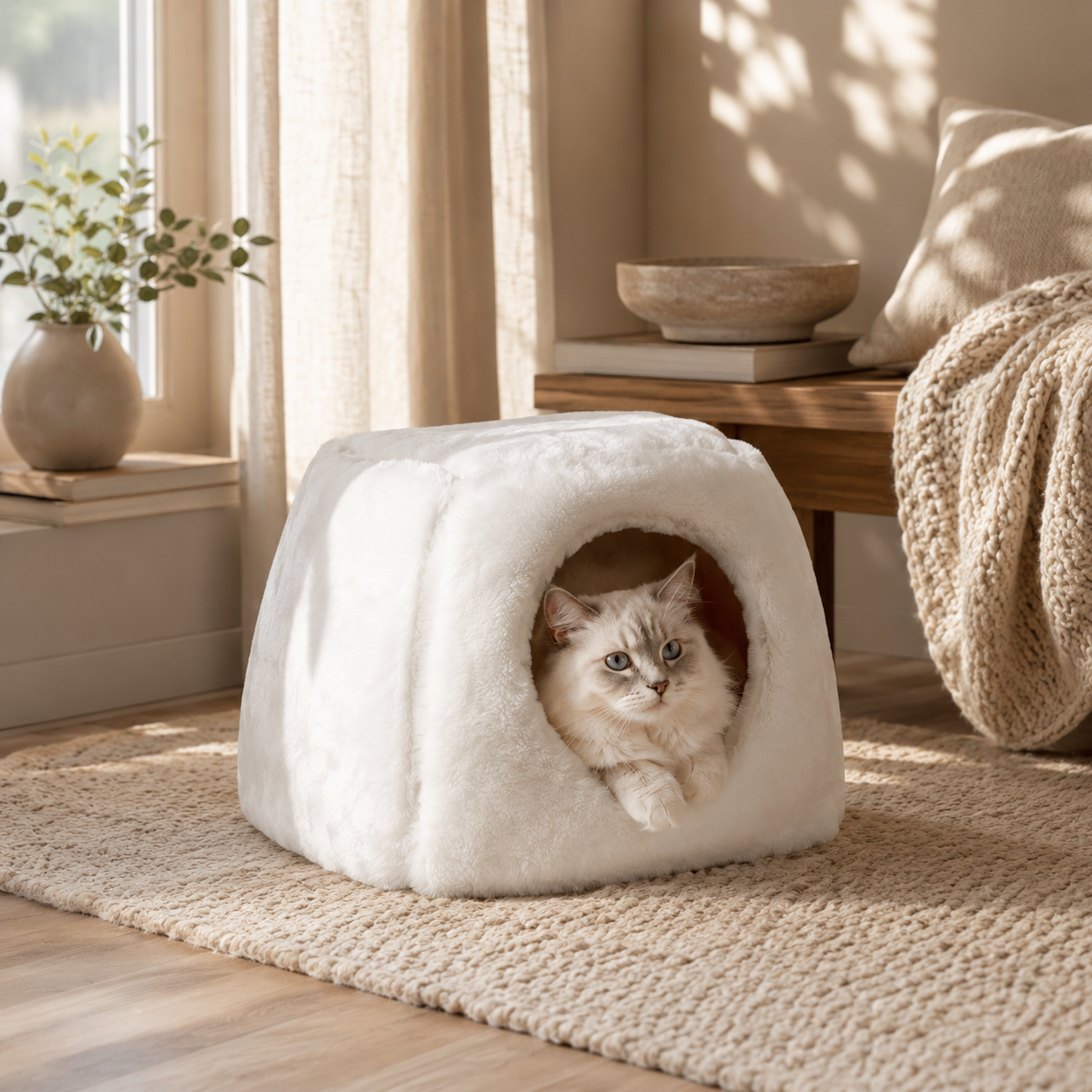 Reversible 2-in-1 Igloo Faux Fur
