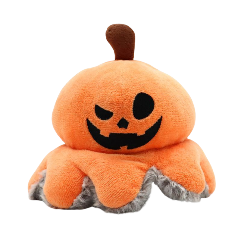 Jouet Halloween citrouille réversible pour chiens