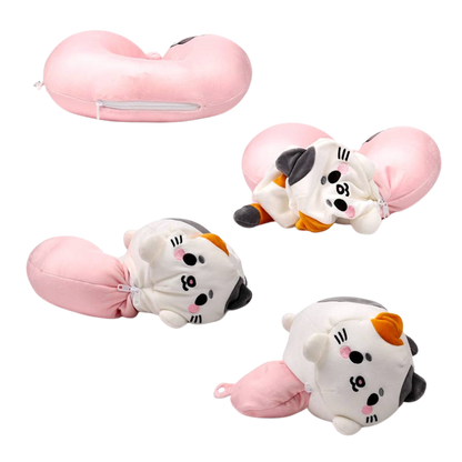 Lola The Cat 2-in-1 Travel Pillow