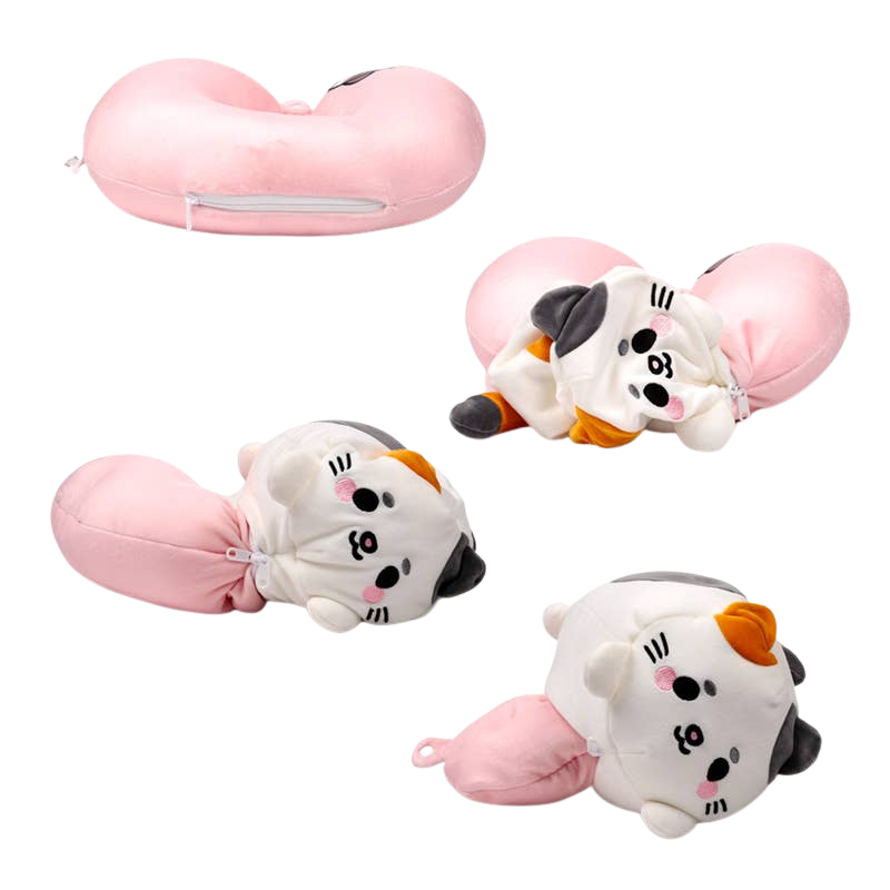 Lola The Cat 2-in-1 Travel Pillow