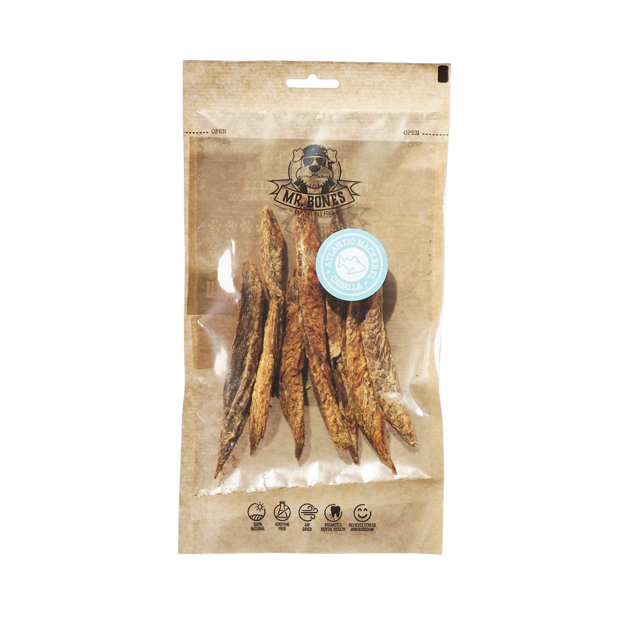 Dehydrated Atlantic mackerel fillets