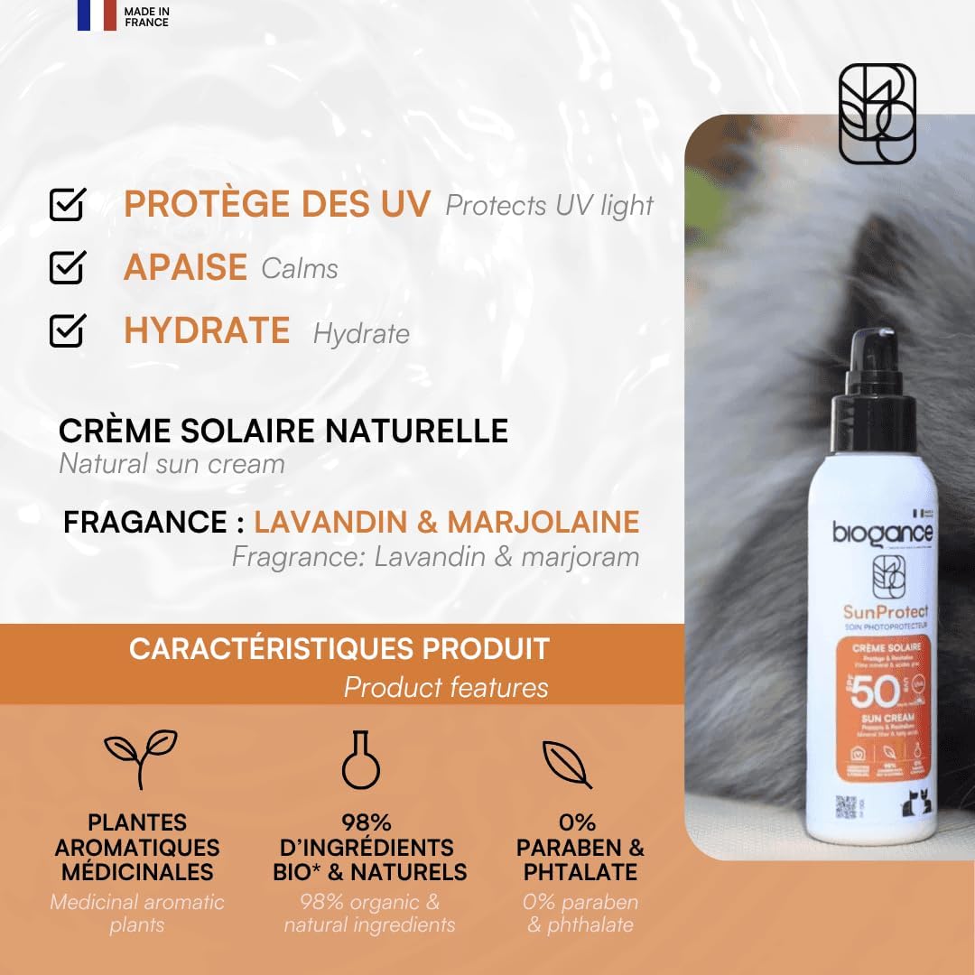 Sun Protect Natural Sunscreen for Dogs and Cats