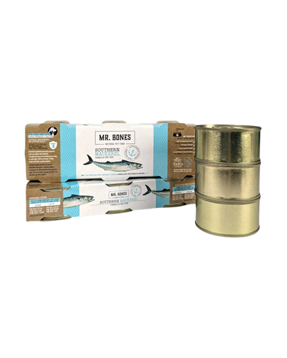 Cooked mackerel topper