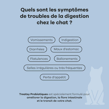 Complément alimentaire probiotiques au poisson et poulet pour chats