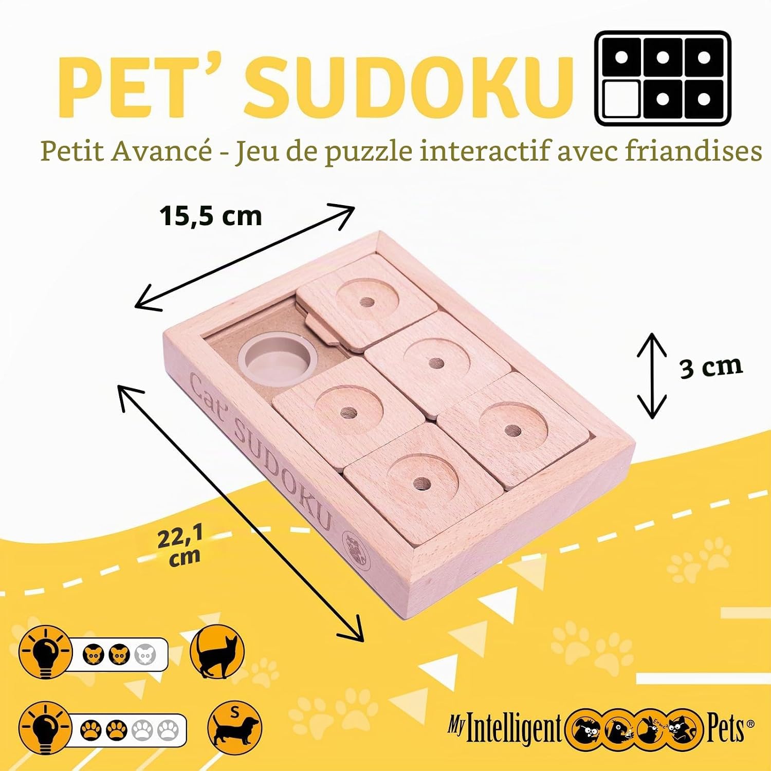 Wooden mini Sudoku puzzle – advanced level