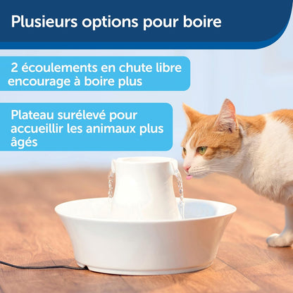 Fontaine à eau Drinkwell® Avalon en céramique 2 L pour chiens et chats