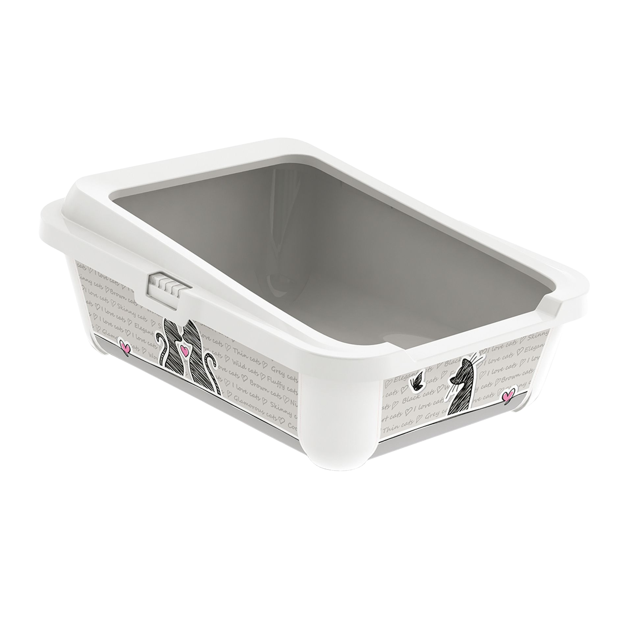 Cats In Love litter box with rim