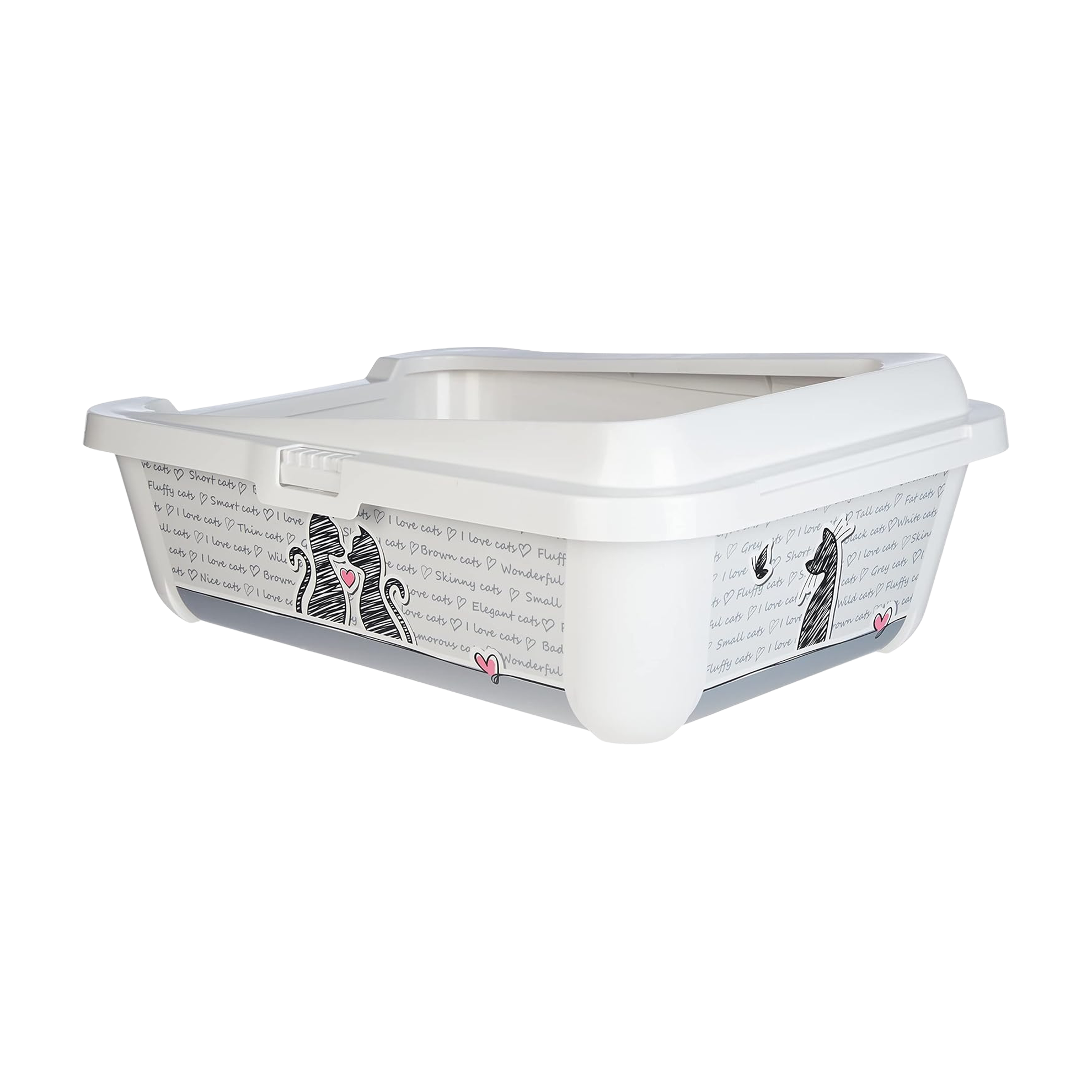 Cats In Love litter box with rim