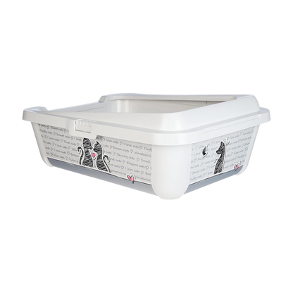 Cats In Love litter box with rim
