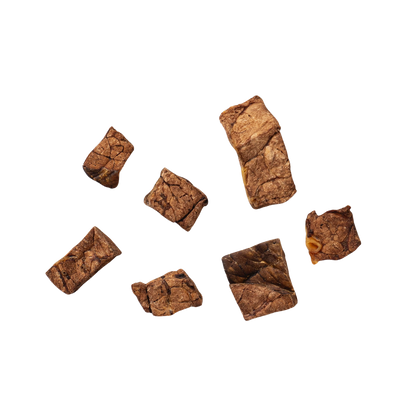 Bouchées de poumon de bœuf séchées à l'air