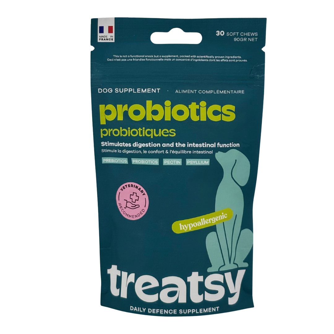 Complément alimentaire probiotiques pour chiens