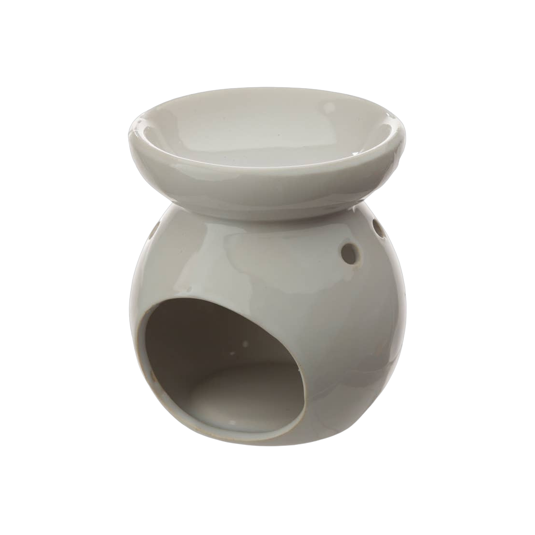 Ceramic oil burner with cat design