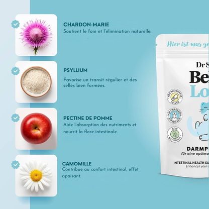 Herbal intestinal powder for cats