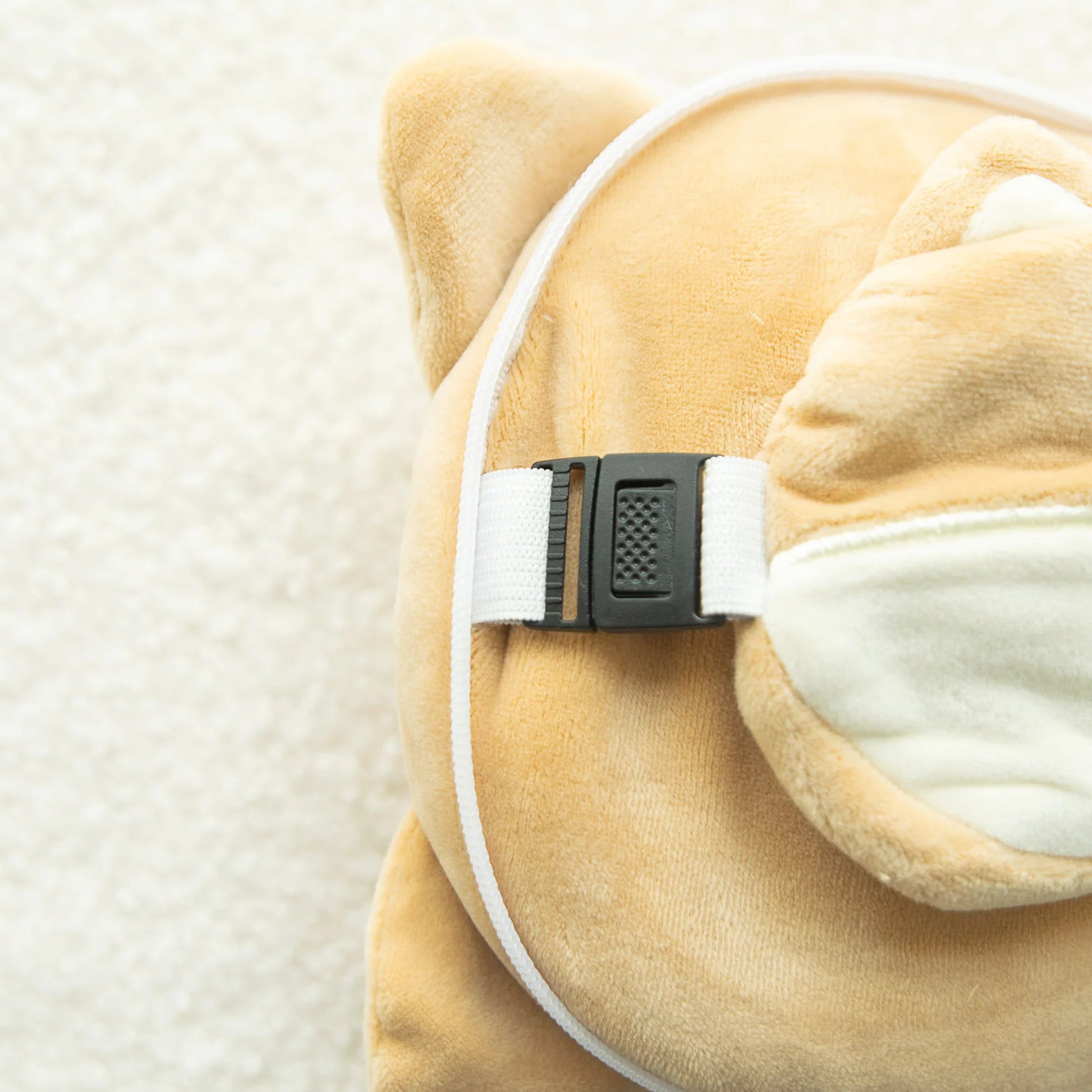 Coussin de voyage 2-en-1 Shiba Inu avec masque