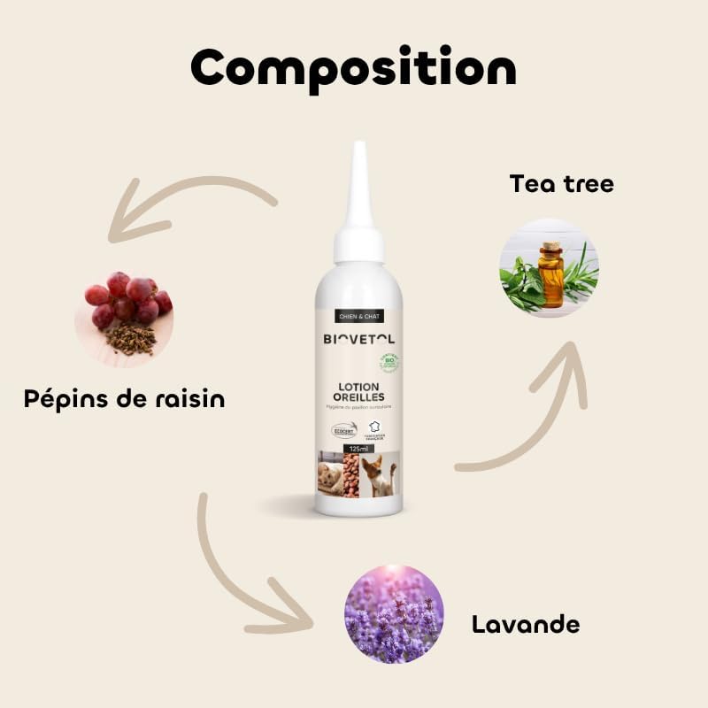 Organic floral water ear lotion