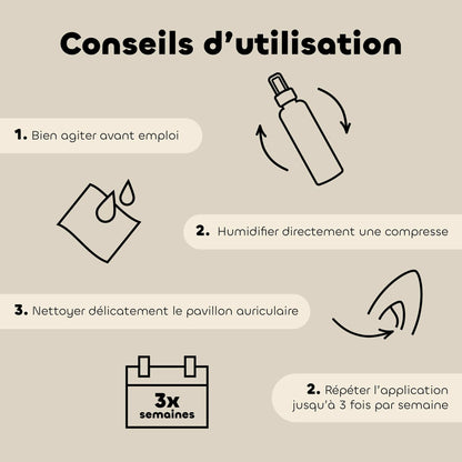 Lotion oreilles aux eaux florales bio