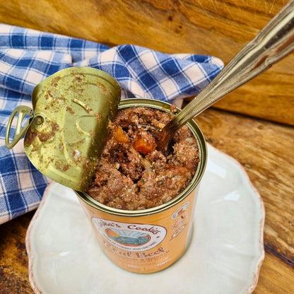 Fresh beef pâté with carrots and spinach