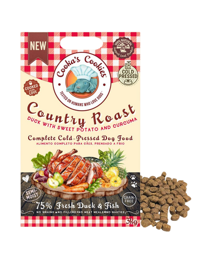 Semi-moist kibble, Country-style roast duck and fish