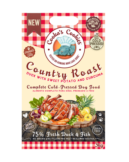 Semi-moist kibble, Country-style roast duck and fish
