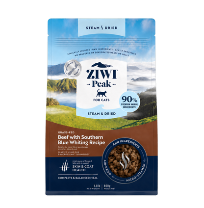 Southern beef & blue whiting cat kibble