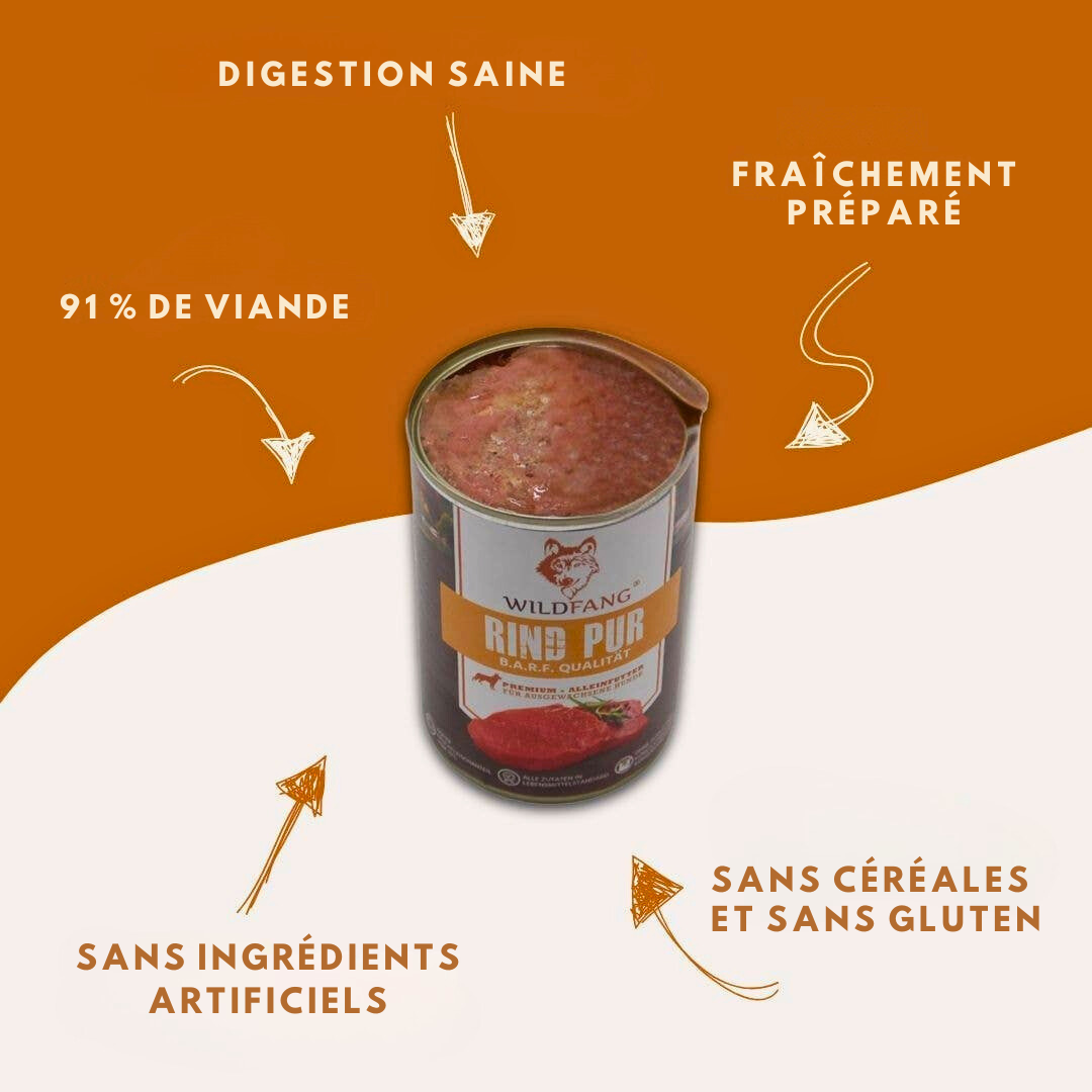 Pure beef pâté, BARF quality