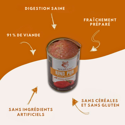 Pure beef pâté, BARF quality